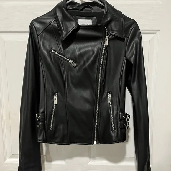 Chelsea DeBoer Faux Leather Moto Jacket - Picture 2 of 5